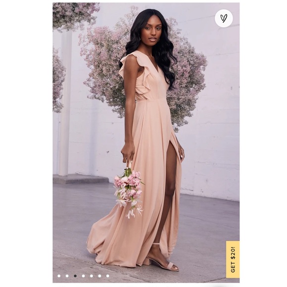 Blush Wrap Maxi Dress - Picture 5 of 5